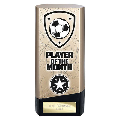 Prime Heavyweight Player Of The Month Football Award Trophy Gold Black