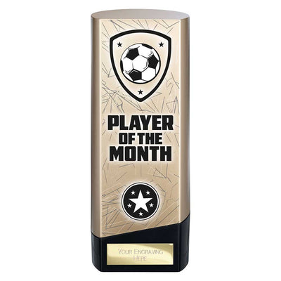 Prime Heavyweight Player Of The Month Football Award Trophy Gold Black