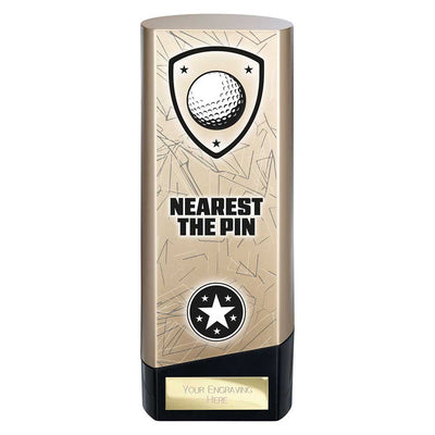 Prime Golf Nearest The Pin Heavyweight Trophy Award Gold And Black