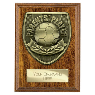 Cobra Plaque Parents Player Football Trophy Award Walnut