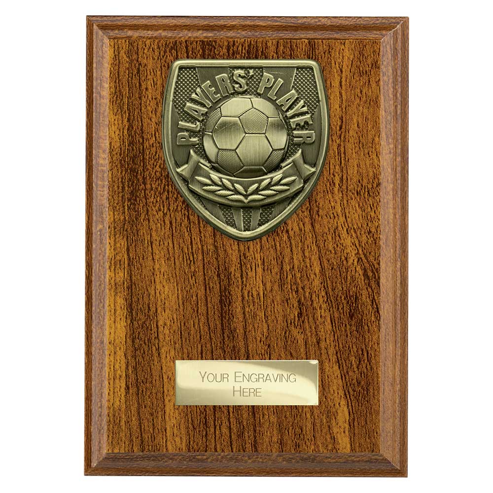 Cobra Plaque Players Player Football Trophy Award Walnut