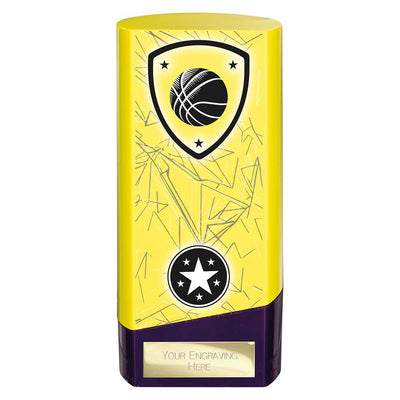 Prime Basketball Heavyweight Trophy Yellow And Purple