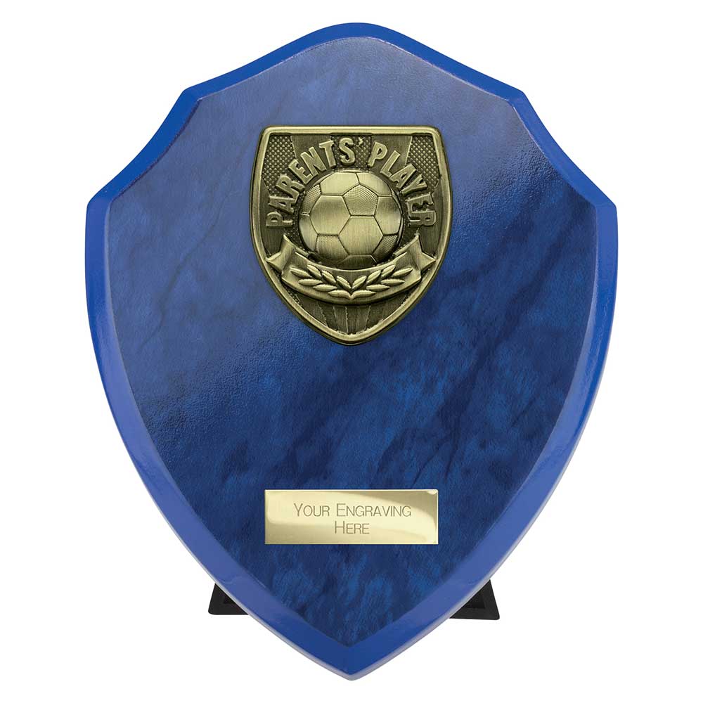 Cobra Plaque Parents Player Football Trophy Award Blue