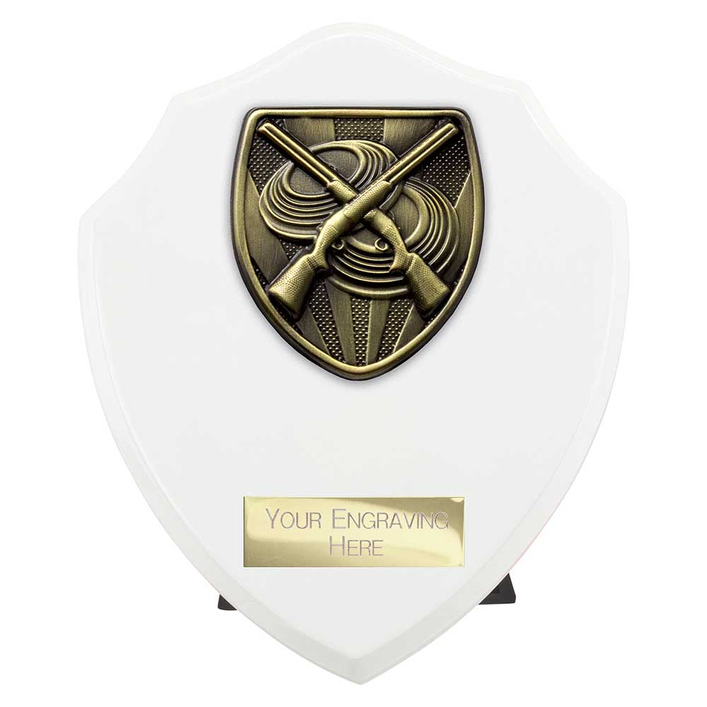 Cobra Clay Pigeon Shooting Shield Award Arctic White