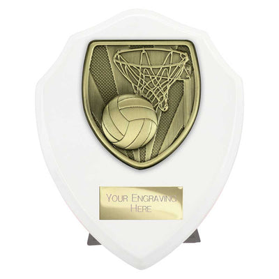 Cobra Netball Shield Award Arctic White