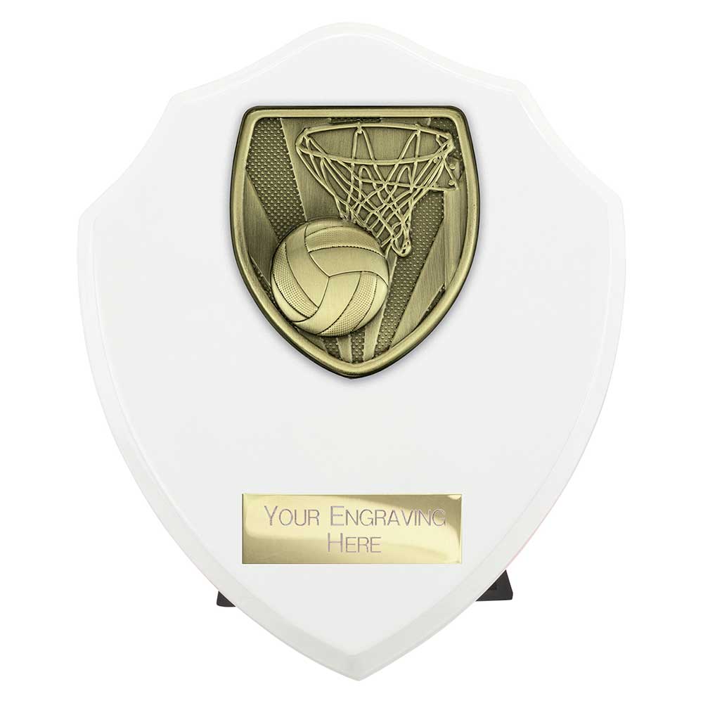 Cobra Netball Shield Award Arctic White