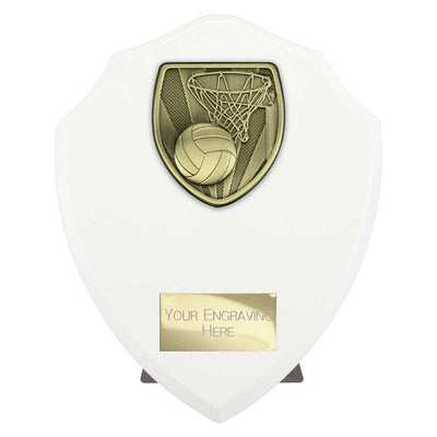 Cobra Netball Shield Award Arctic White