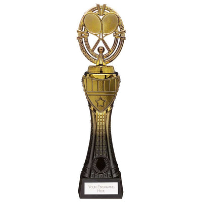 Maverick Tennis Heavyweight Trophy Award Black And Gold