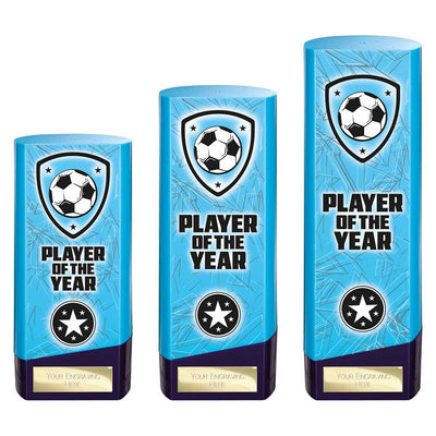 Prime Heavyweight Player Of The Year Football Award Trophy Blue Purple