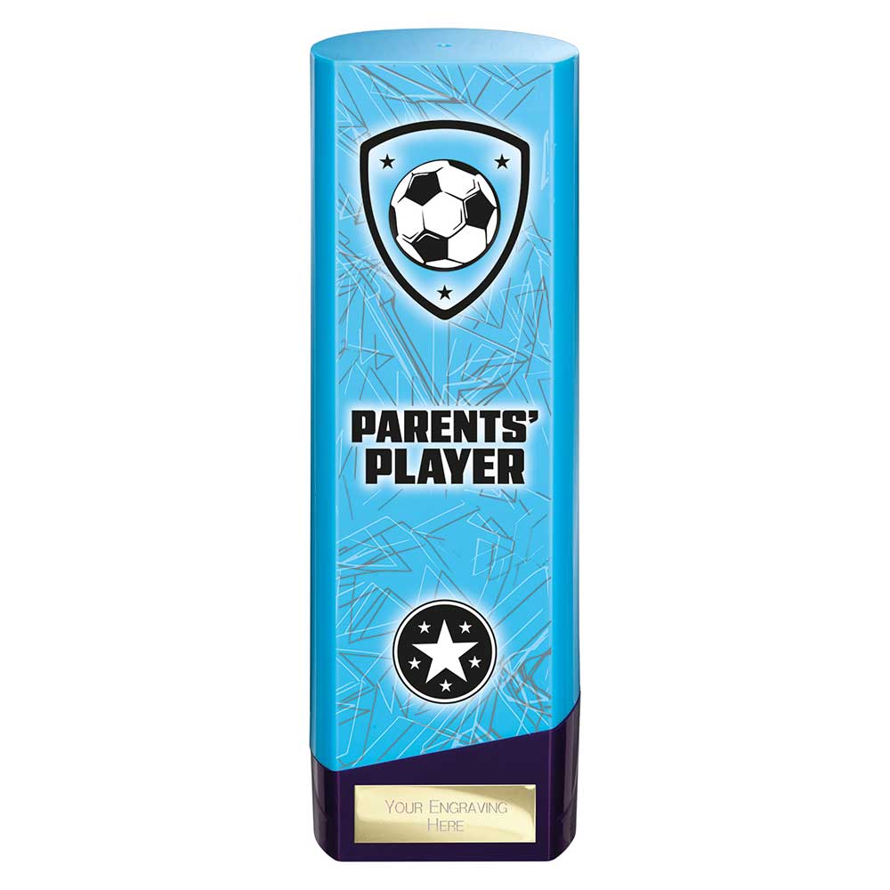 Prime Heavyweight Parents Player Football Award Trophy Blue Purple