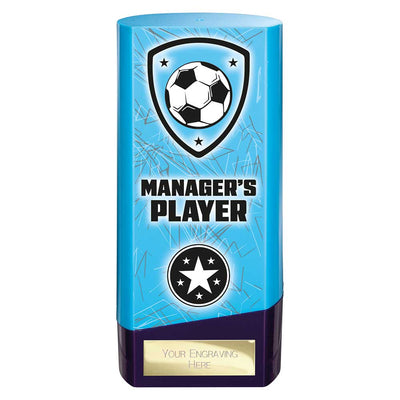 Prime Heavyweight Managers Player Football Award Trophy Blue Purple