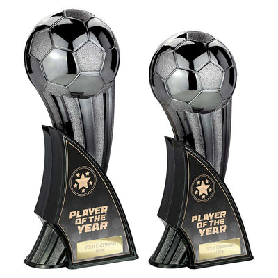 Firestorm Heavyweight Player Of The Year Carbon Football Trophy Award Black To Gold