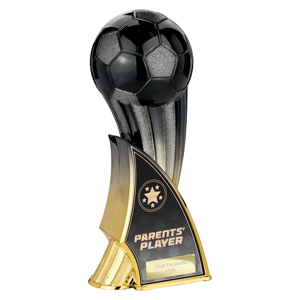 Firestorm Heavyweight Parents Player Carbon Football Trophy Award Black To Gold