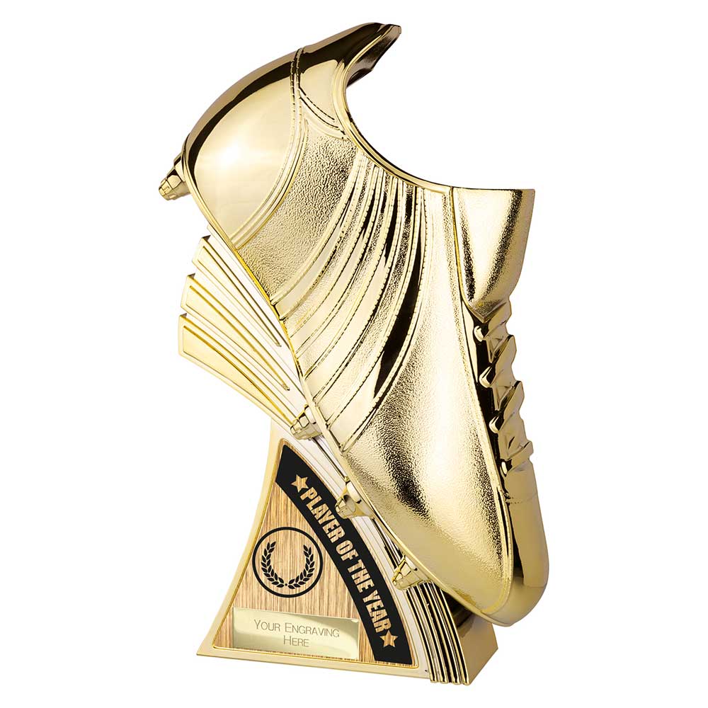 Power Boot Football Heavyweight Player Of The Year Gold Award Trophy