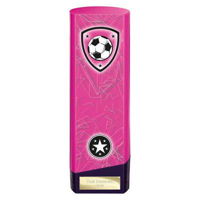 Prime Heavyweight Football Trophy Award Pink Purple