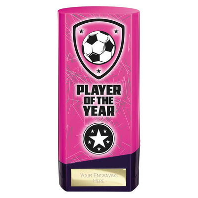 Prime Heavyweight Player Of The Year Football Award Trophy Pink Purple