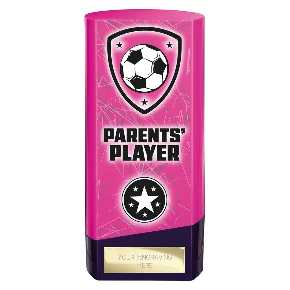 Prime Heavyweight Parents Player Football Award Trophy Pink Purple