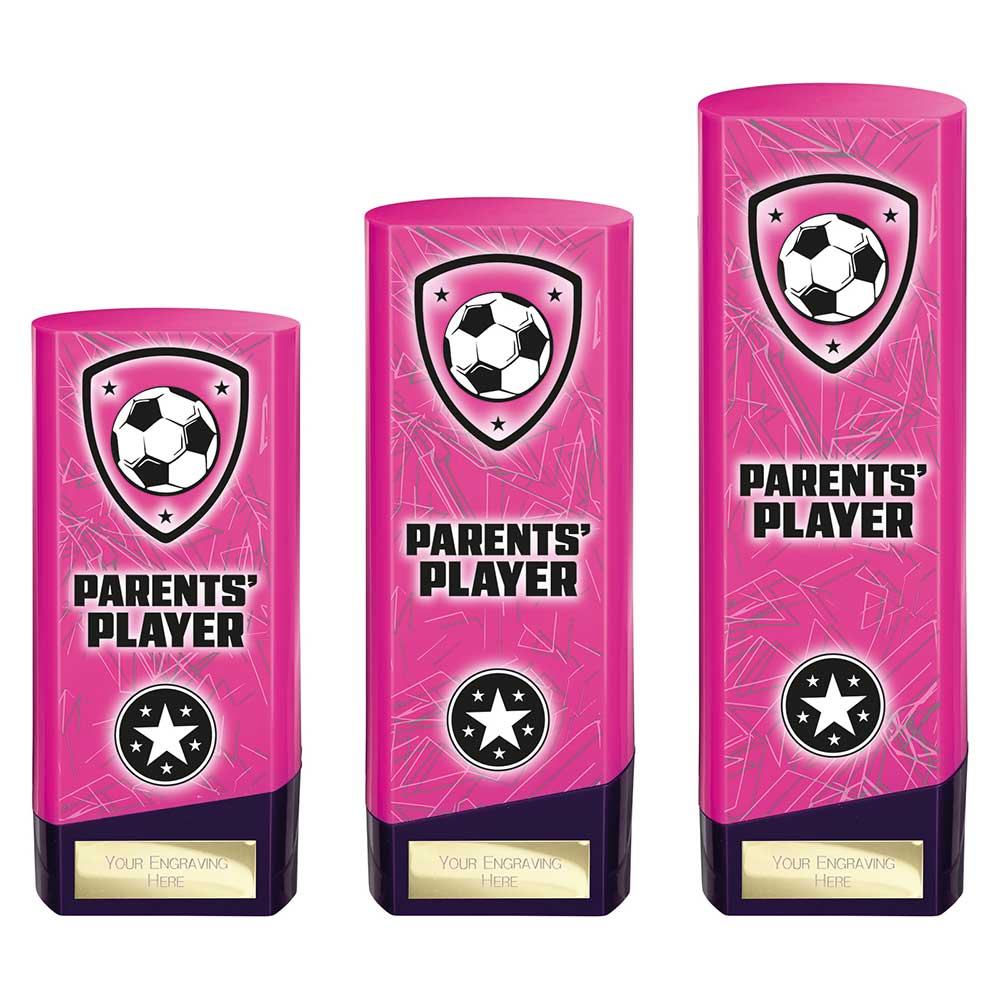 Prime Heavyweight Parents Player Football Award Trophy Pink Purple