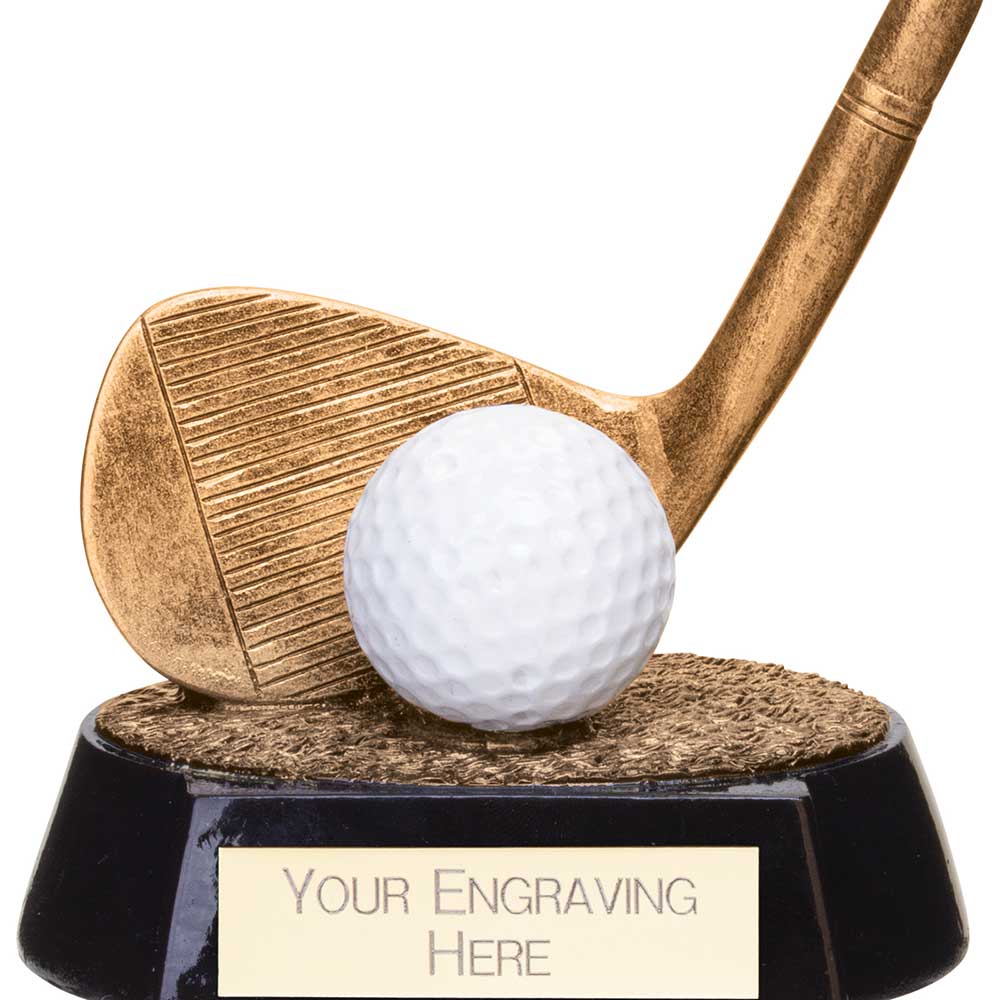 Fairway Golf Iron Trophy Award Gold