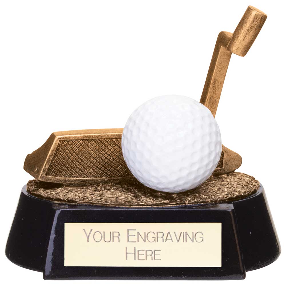 Fairway Golf Putter Trophy Award Gold