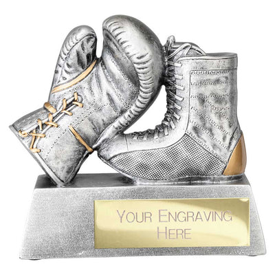 Power Boxing Trophy Award Silver