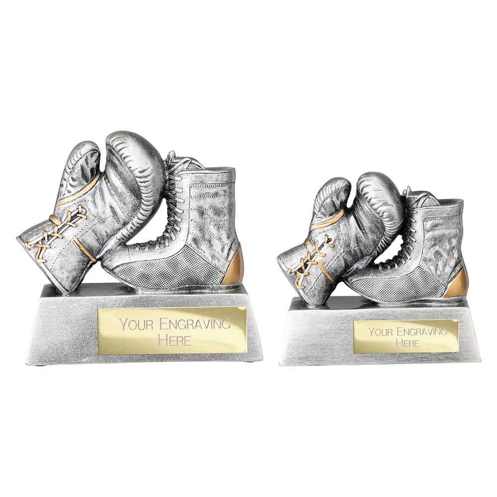 Power Boxing Trophy Award Silver