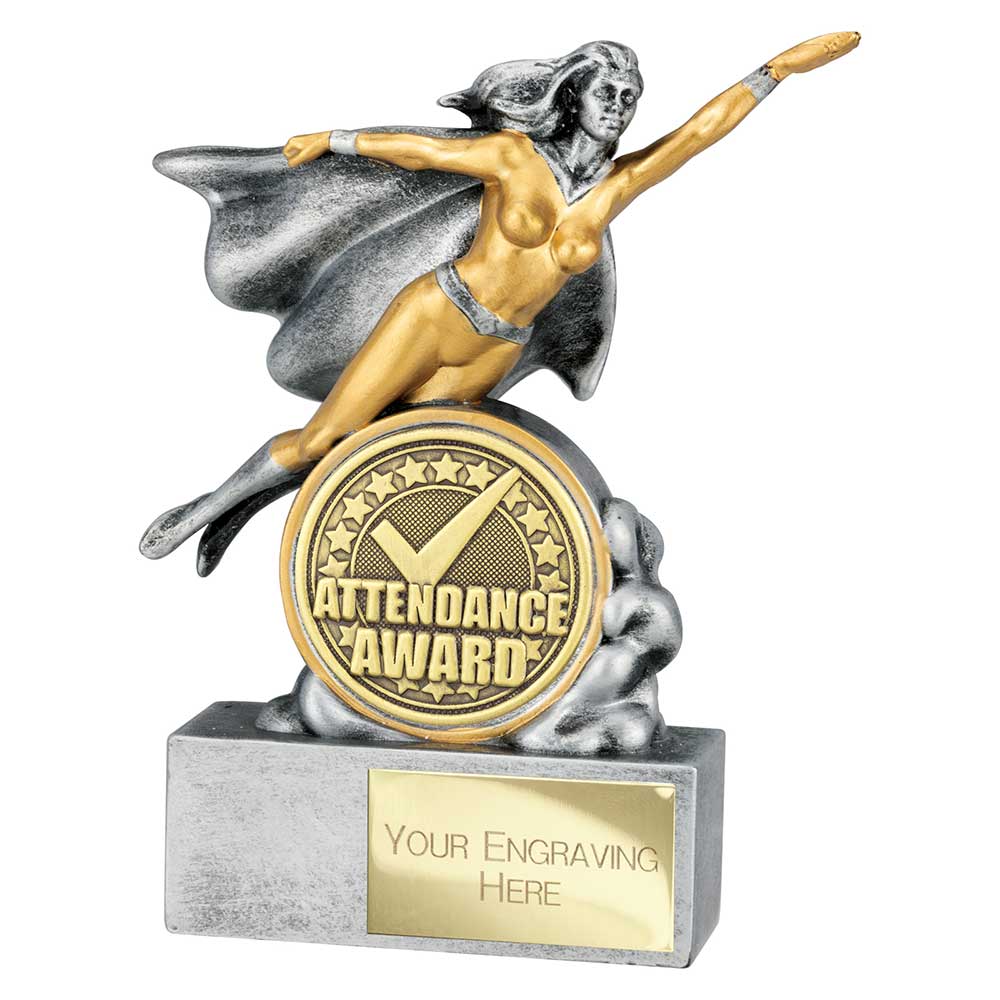 Hero Female Attendance Award Trophy