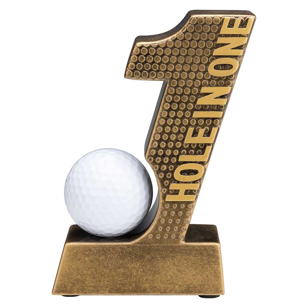 Shock Hole In One Gold Trophy Award