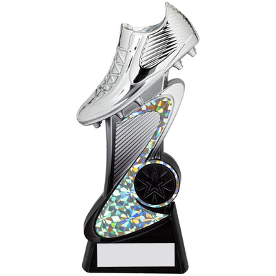 Blitz Football Boot Trophy in Silver