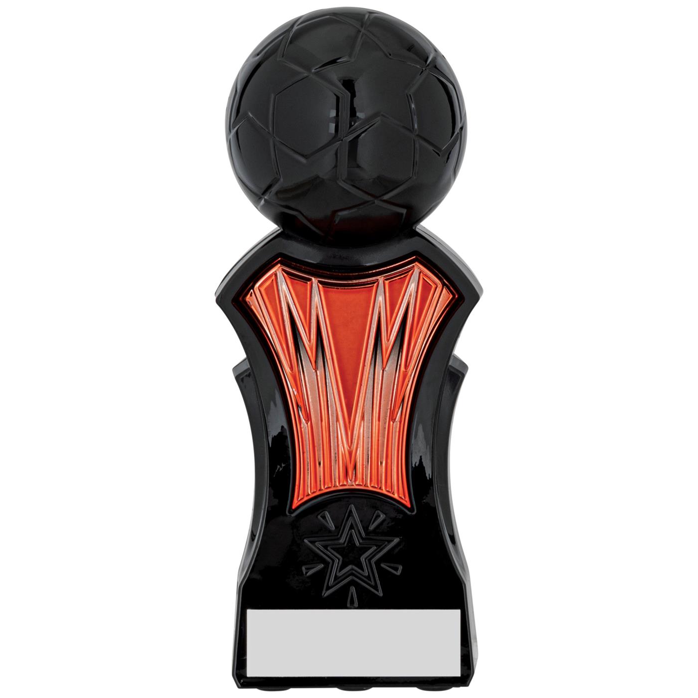 Strike Force Football Trophy Award in Orange & Black