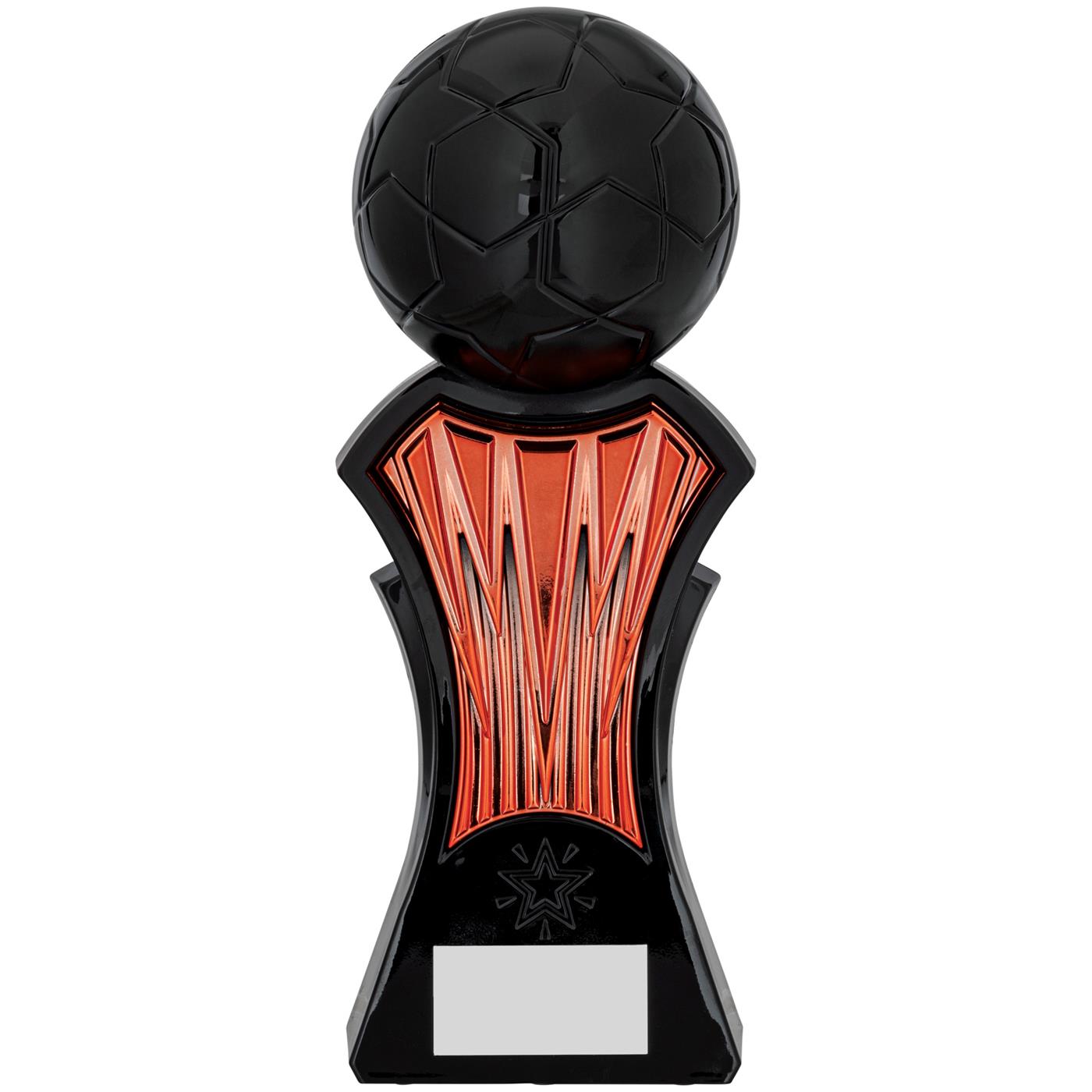 Strike Force Football Trophy Award in Orange & Black