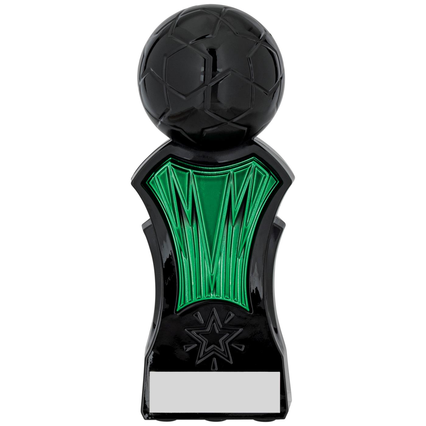 Strike Force Football Trophy Award in Green & Black