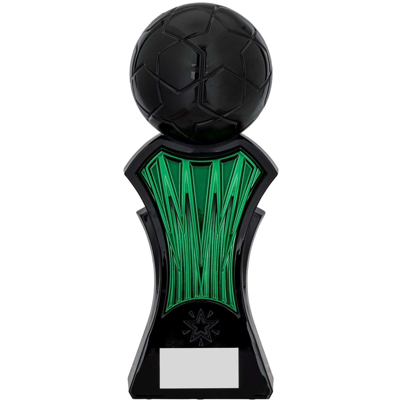 Strike Force Football Trophy Award in Green & Black