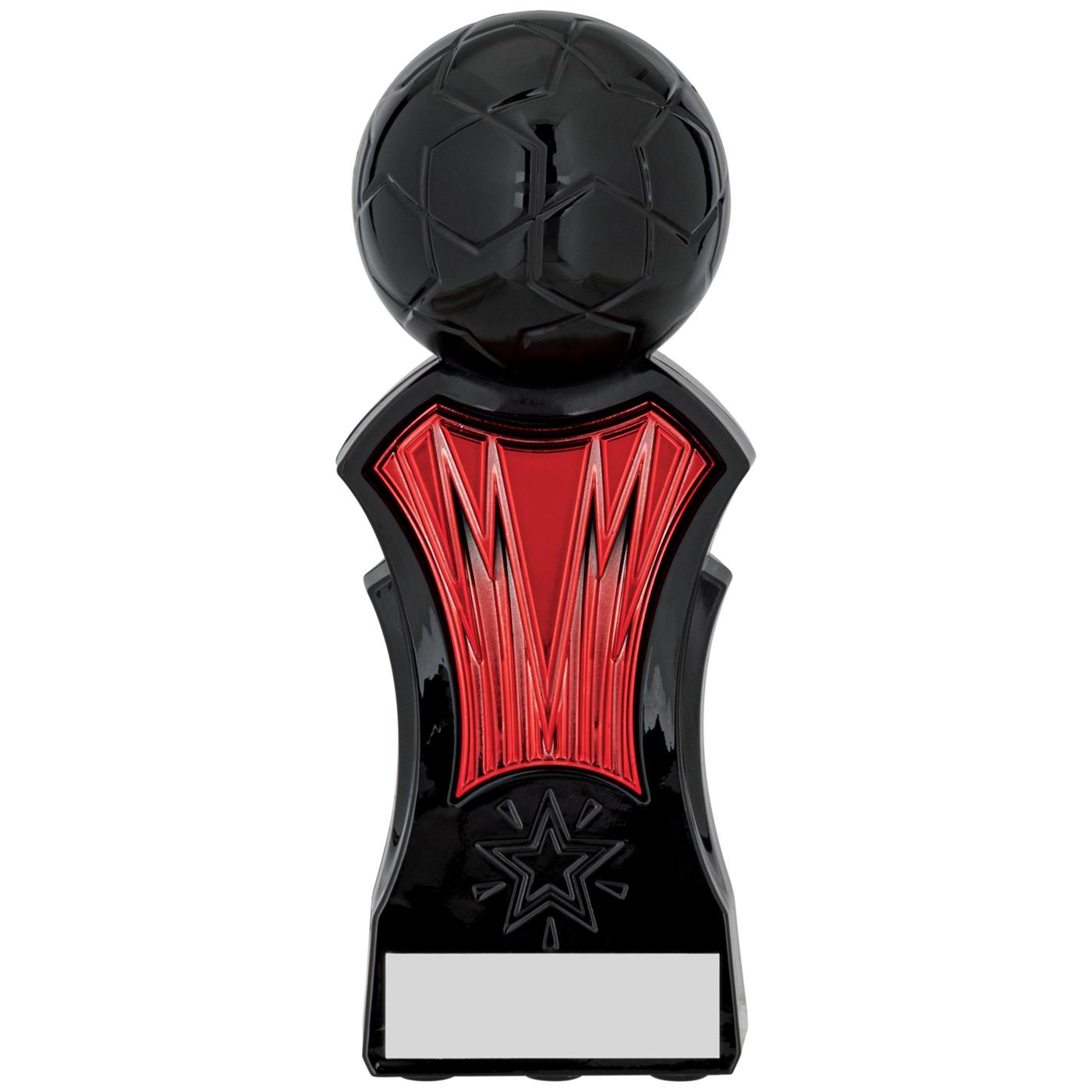 Strike Force Football Trophy Award in Red & Black