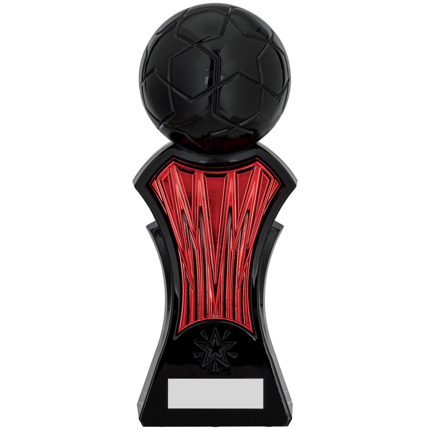 Strike Force Football Trophy Award in Red & Black