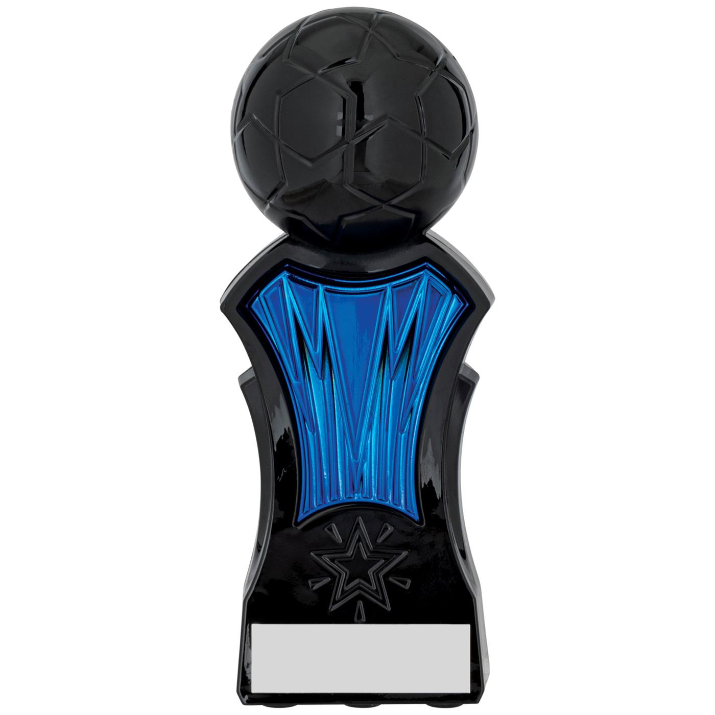 Strike Force Football Trophy Award in Blue & Black