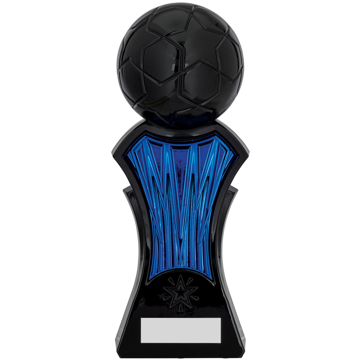 Strike Force Football Trophy Award in Blue & Black