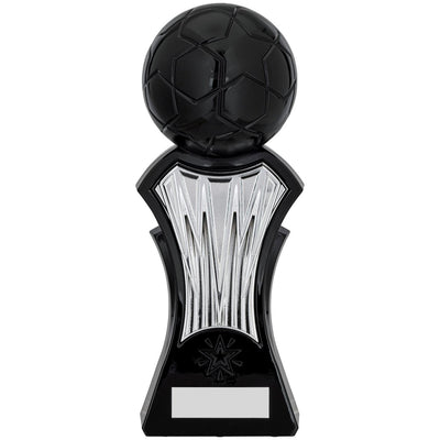 Strike Force Football Trophy Award in Silver & Black