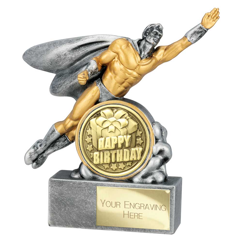 Hero Male Happy Birthday Award Trophy