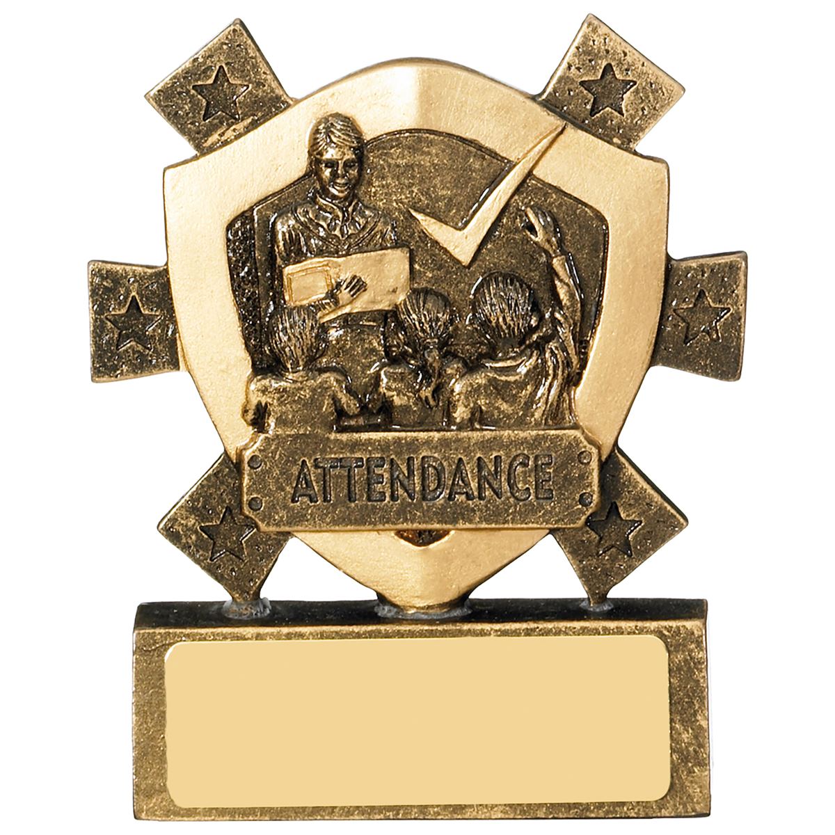 Attendance Mini Shield Trophy