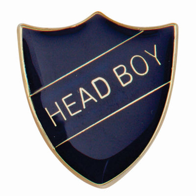 School Head Boy Shield Pin Badge