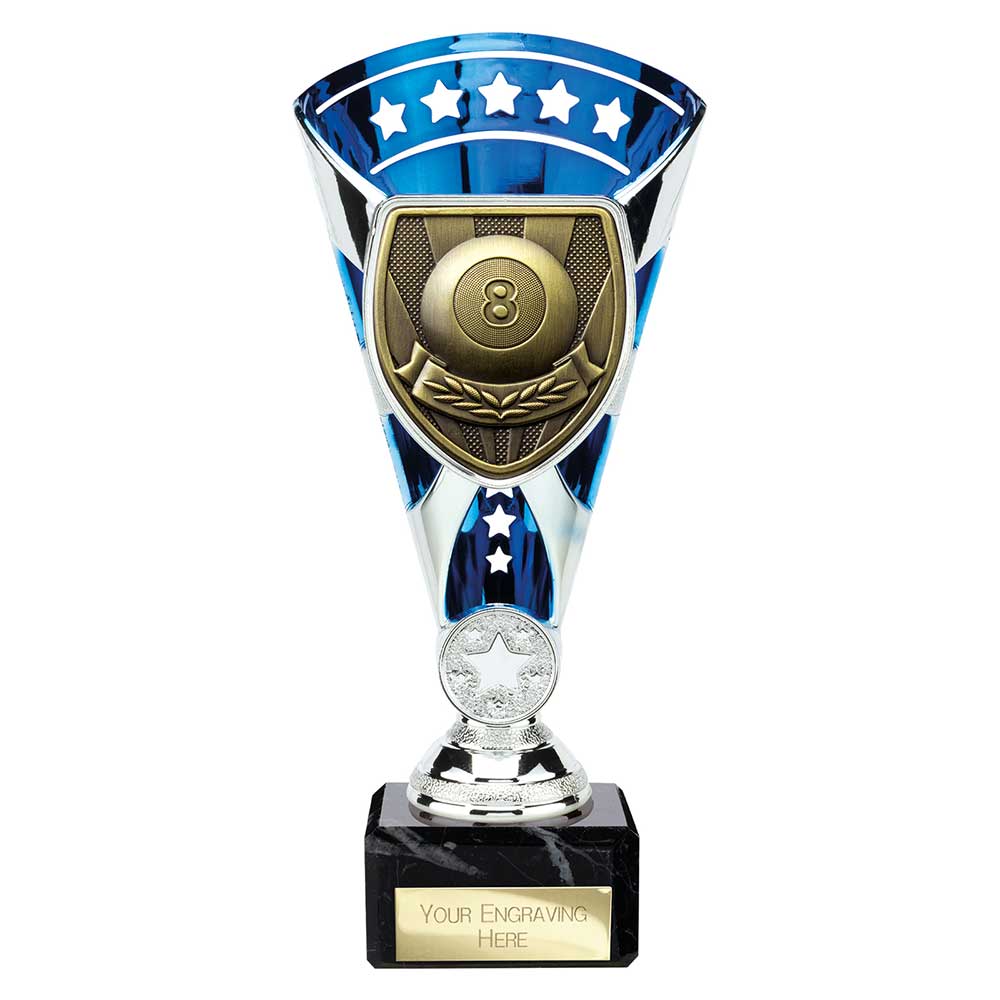 Cobra Star Pool Trophy Cup Silver And Blue