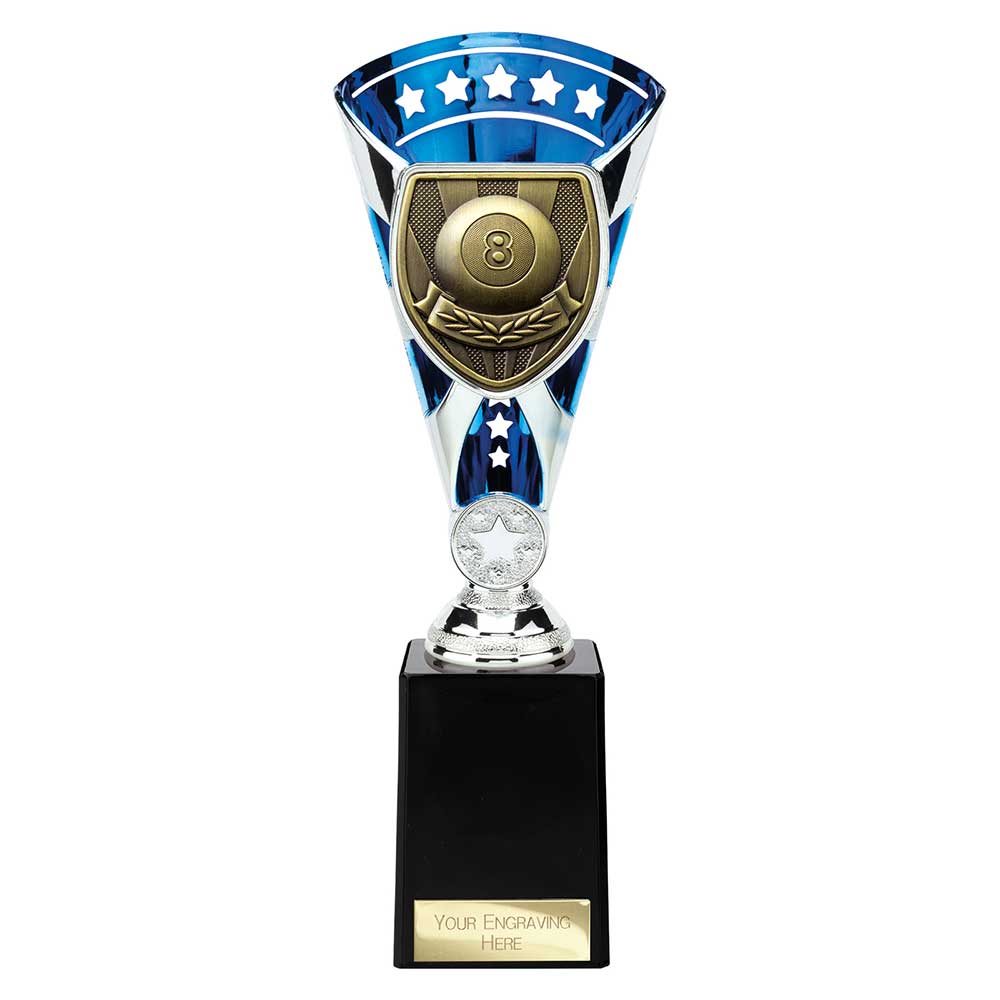 Cobra Star Pool Trophy Cup Silver And Blue