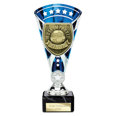 Cobra Star Cup Most Improved Player Football Trophy Award 6 Colours