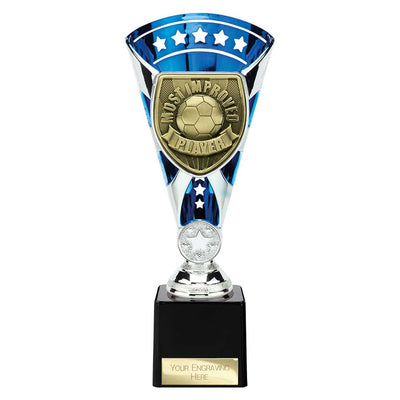 Cobra Star Cup Most Improved Player Football Trophy Award 6 Colours