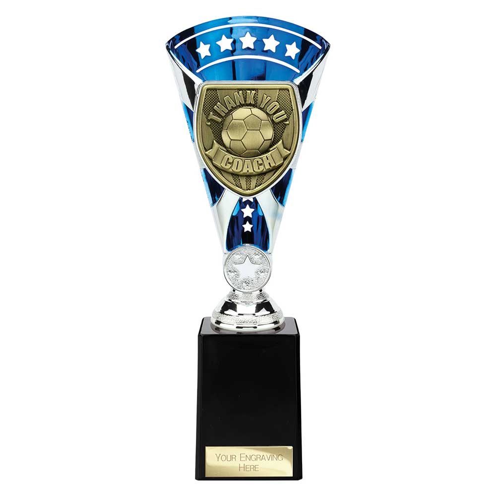 Cobra Star Cup Thank you Coach Football Trophy Cup Award  - 6 Colours