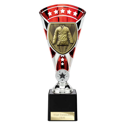 Cobra Star Martial Arts Gee Trophy Cup Silver And Red