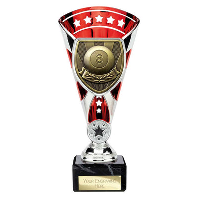 Cobra Star Pool Trophy Cup Silver And Red