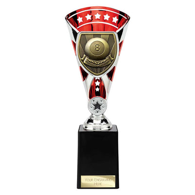 Cobra Star Pool Trophy Cup Silver And Red