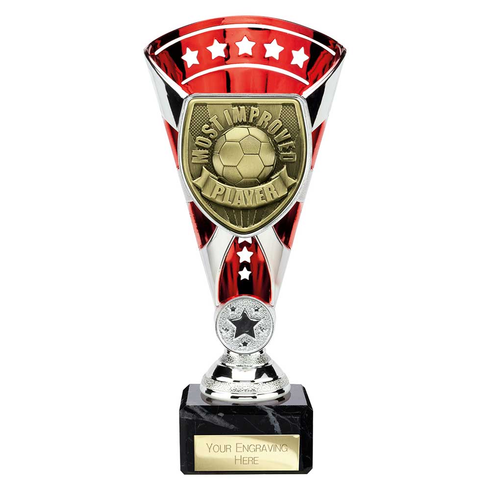 Cobra Star Cup Most Improved Player Football Trophy Award 6 Colours